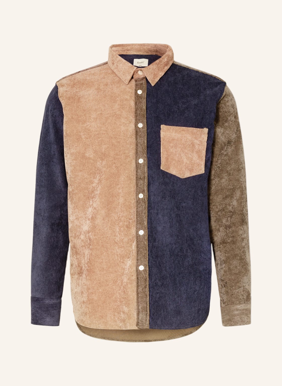 Image of Forét Cord-Overshirt Ground gruen