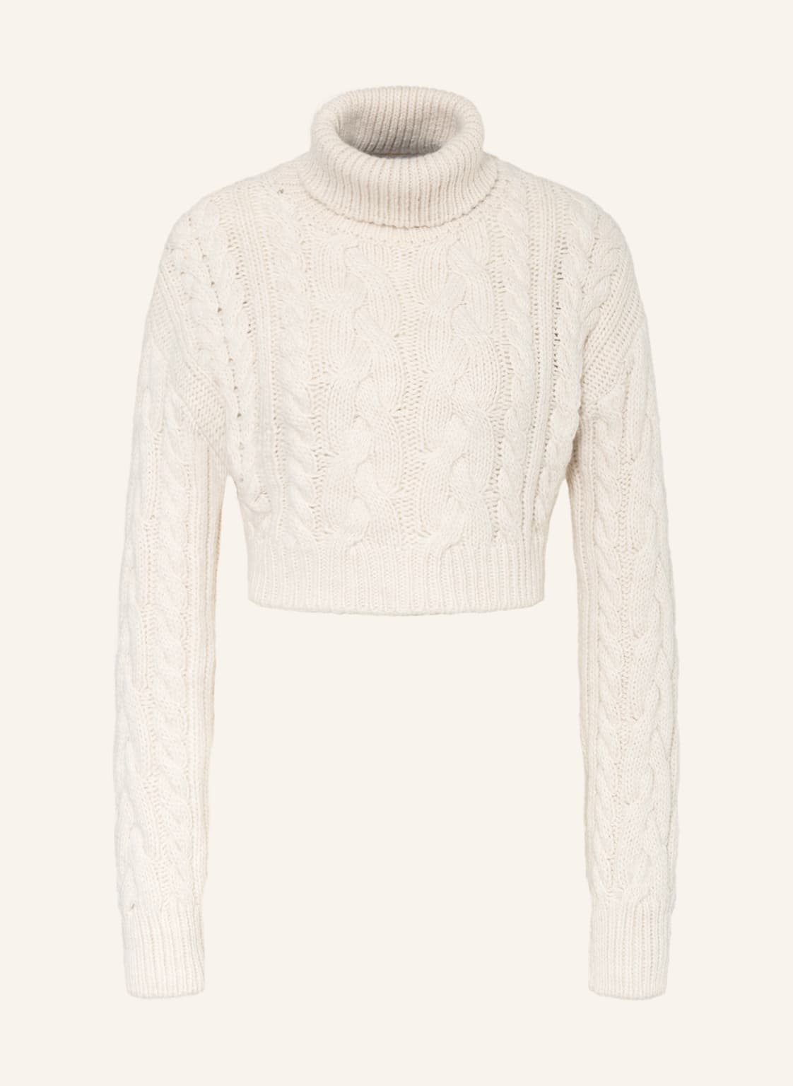 Image of Edited Cropped-Rollkragenpullover Xandra beige