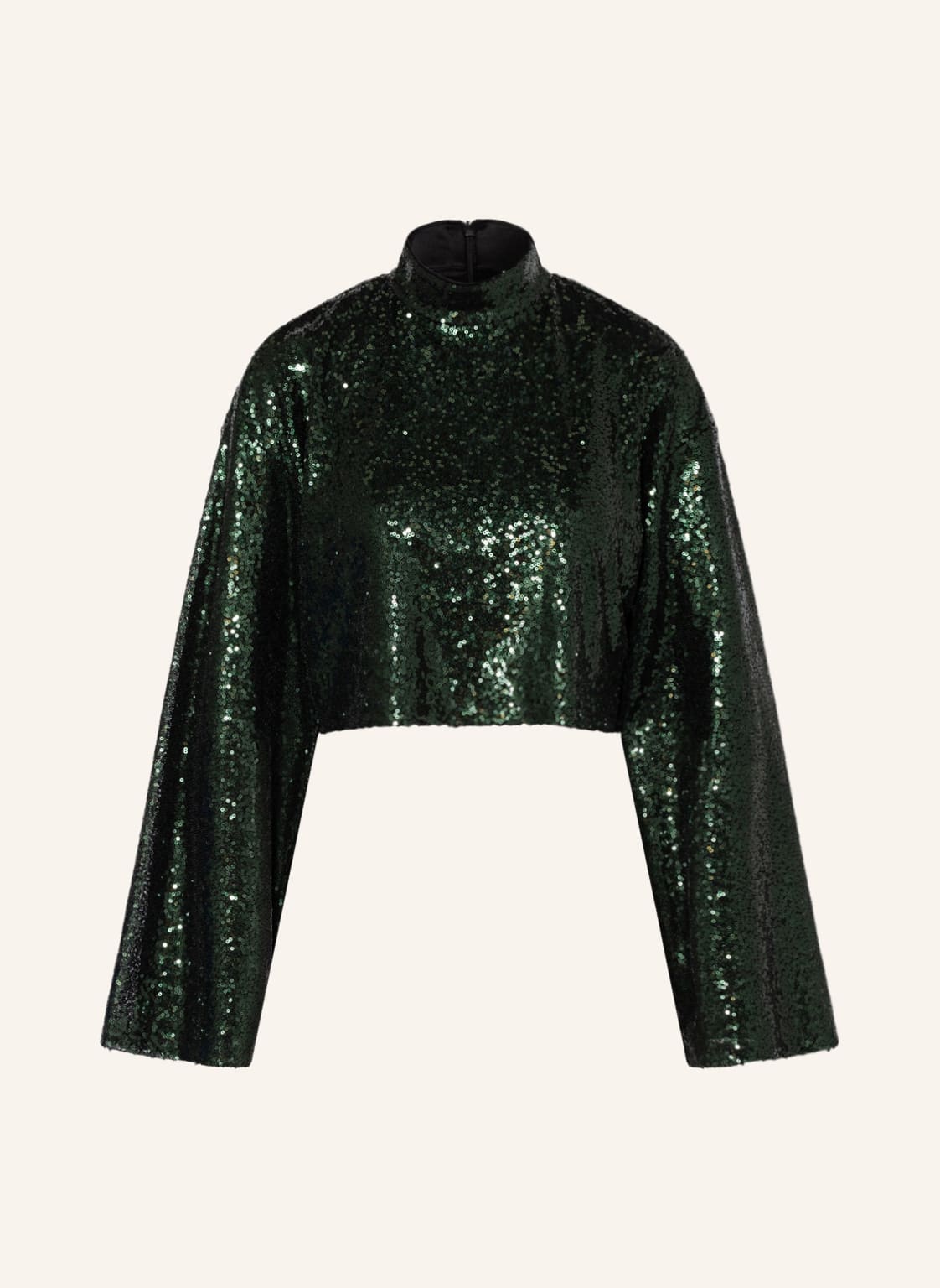 Image of Edited Cropped-Shirt Nayla Mit Pailletten gruen