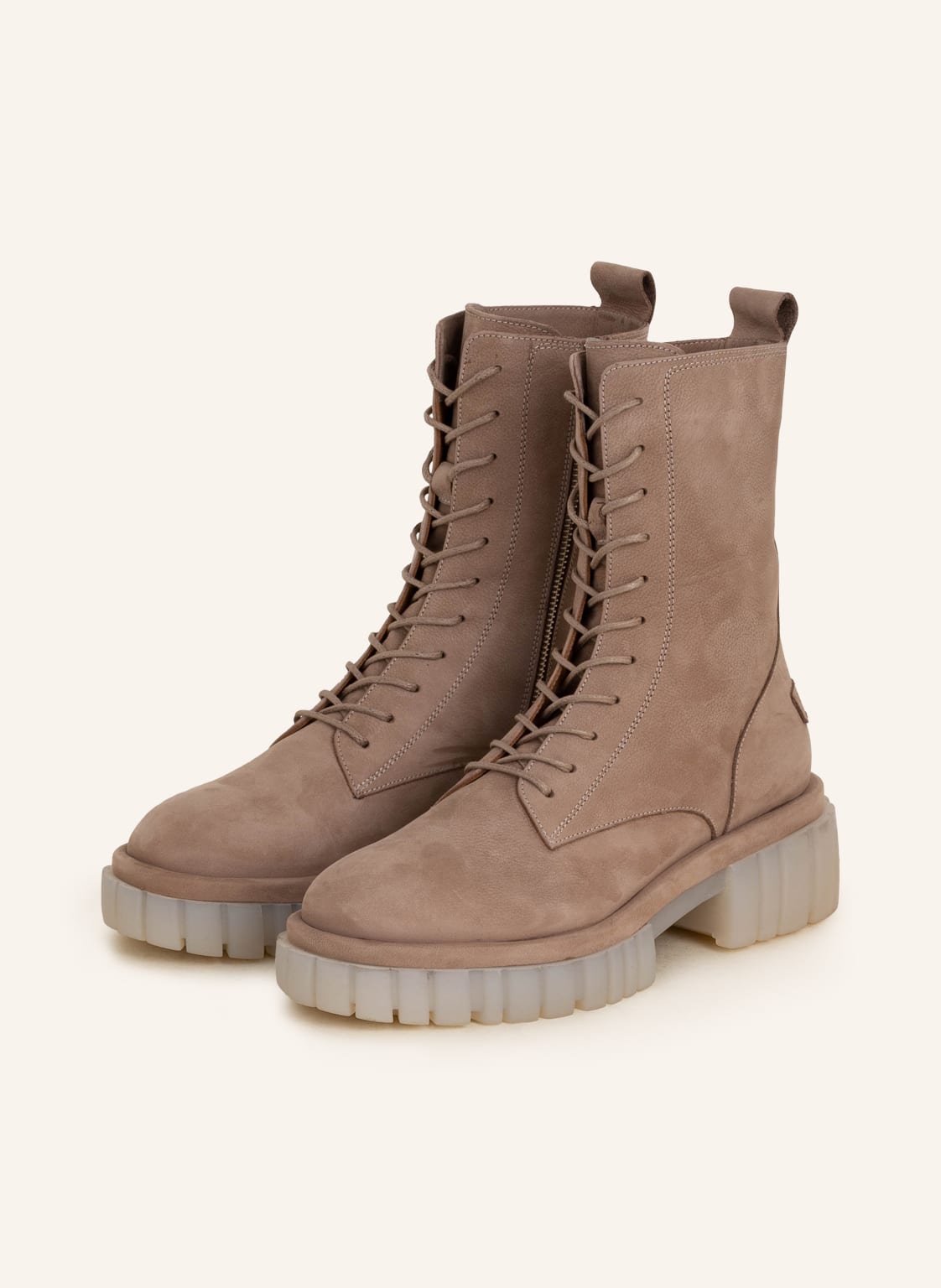 Image of Shabbies Amsterdam Schnürboots beige