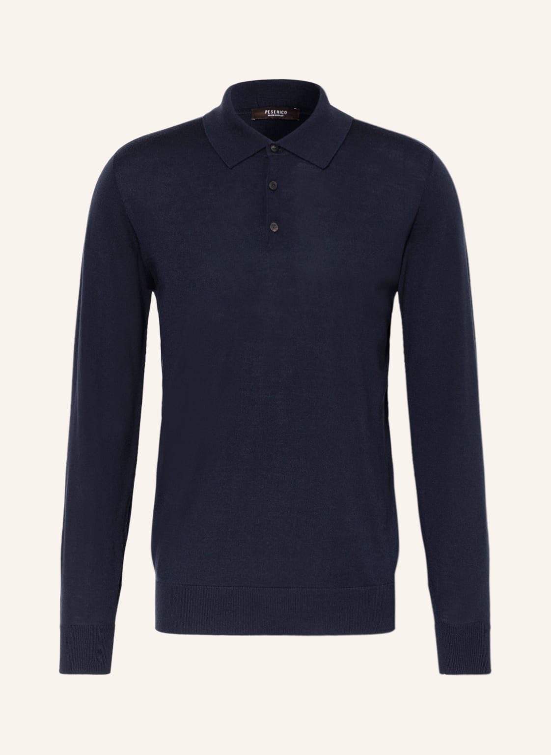 Image of Peserico Strick-Poloshirt blau