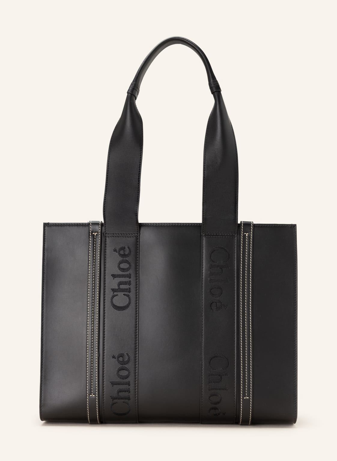 Image of Chloé Shopper Woody Medium schwarz