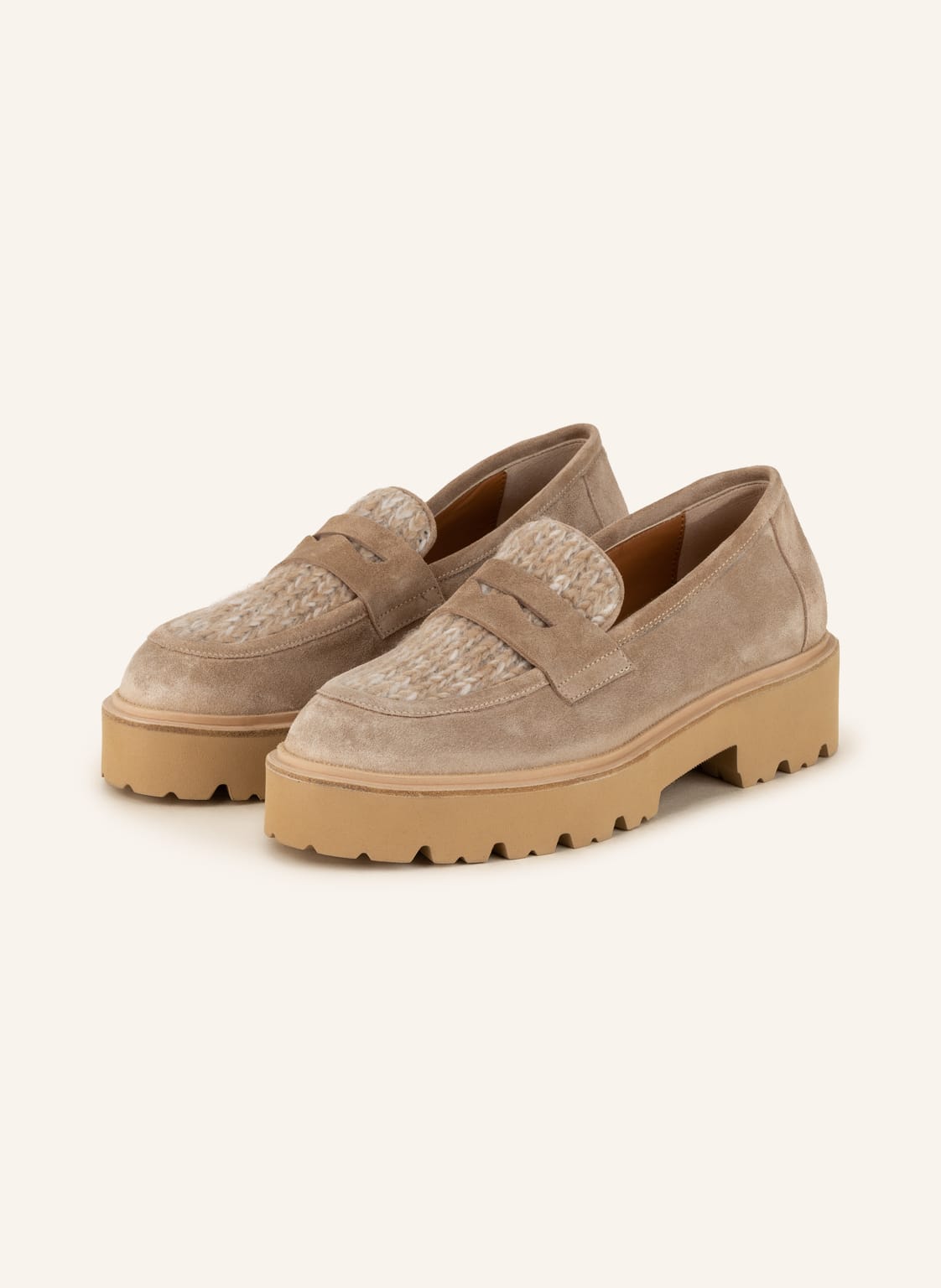 Image of Viamercanti Penny-Loafer Olivia beige