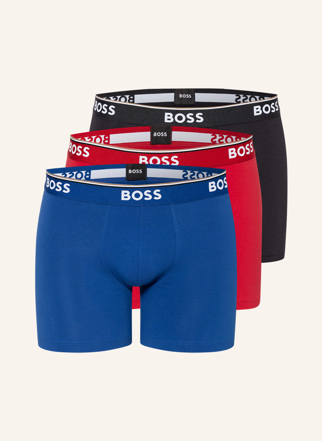 Image of Boss 3er-Pack Boxershorts beige