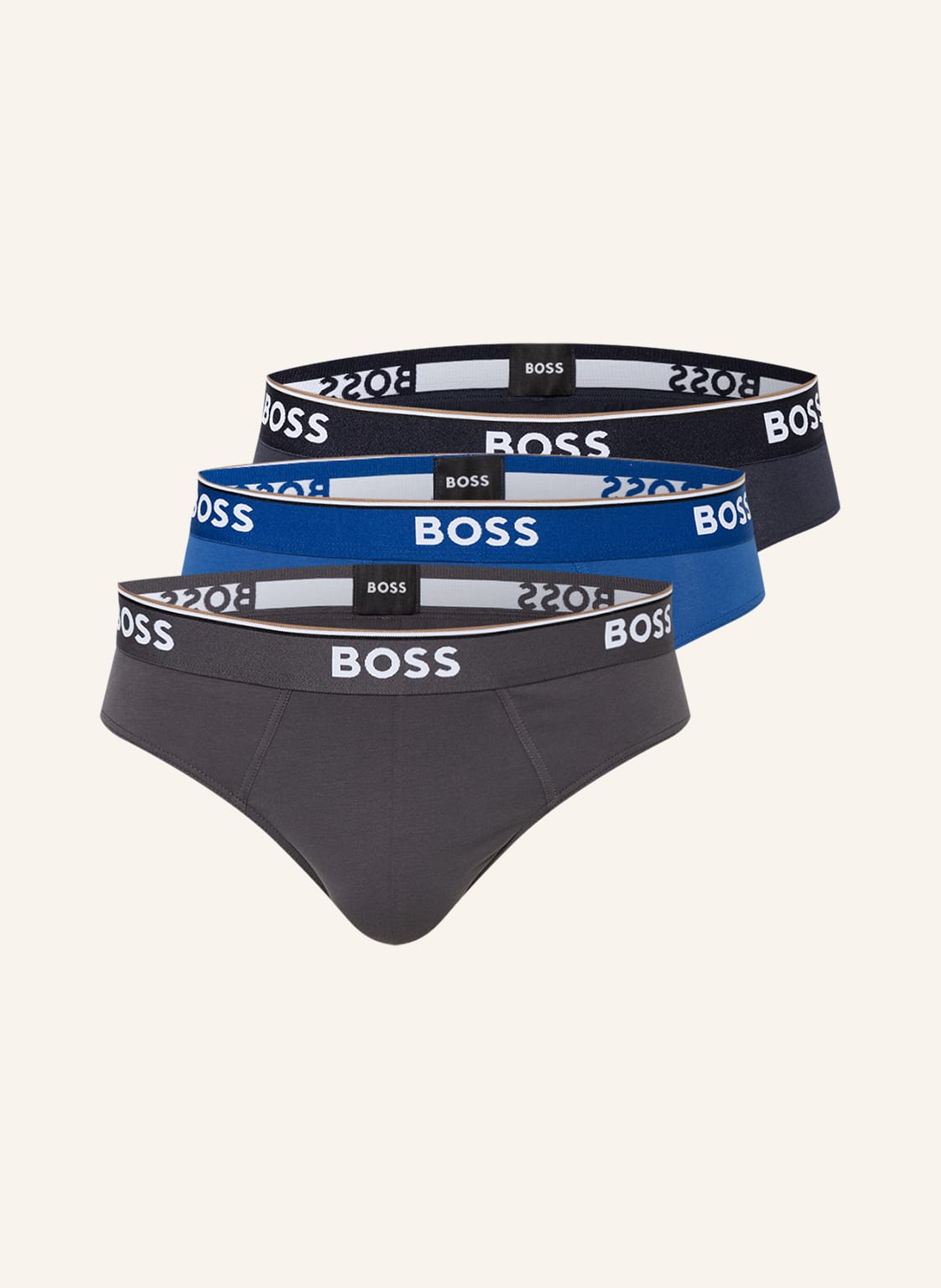 Image of Boss 3er-Pack Slips blau