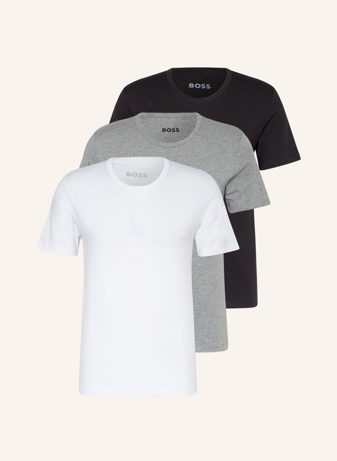 Image of Boss 3er-Pack T-Shirts weiss