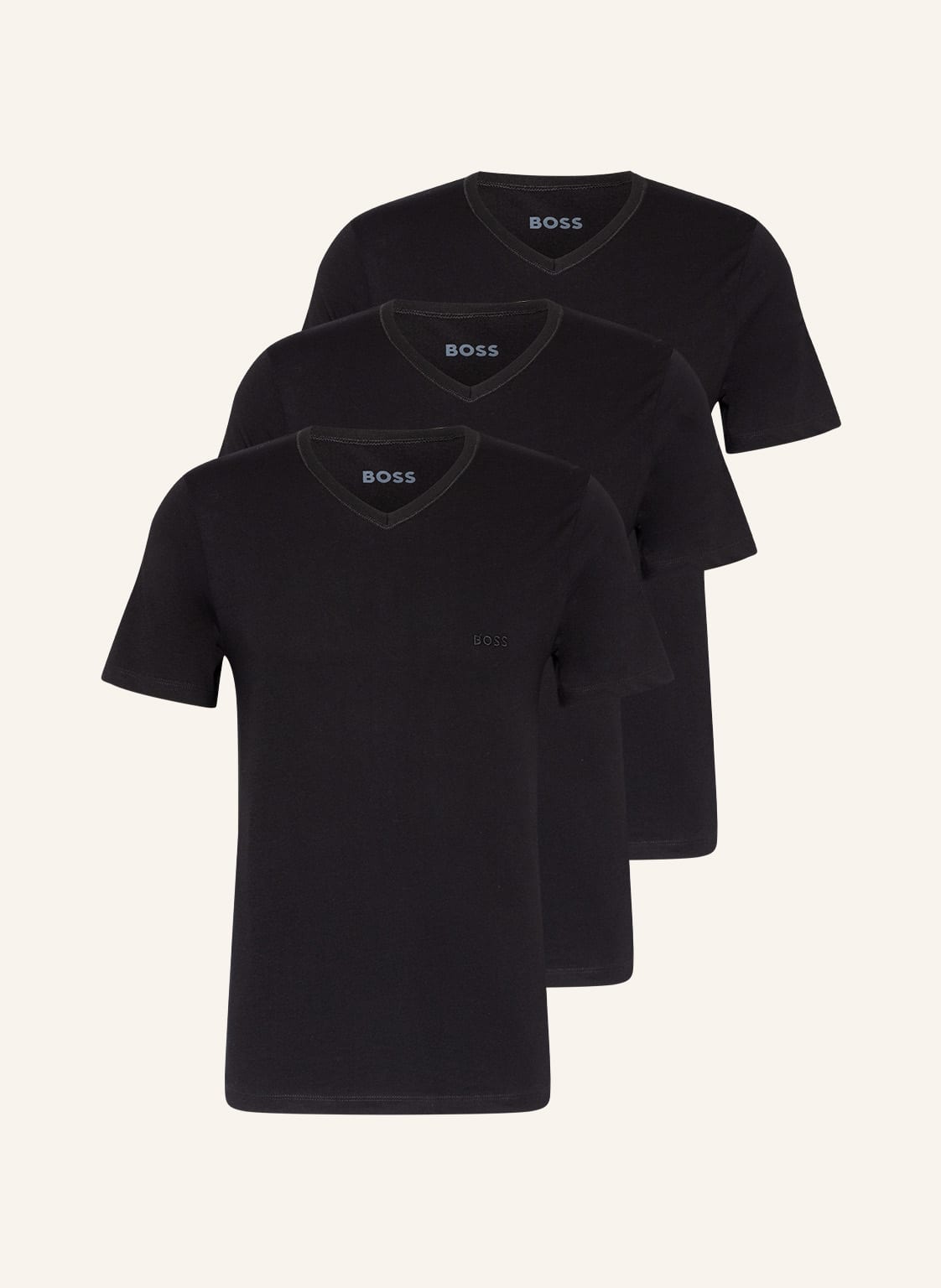 Image of Boss 3er-Pack V-Shirts schwarz