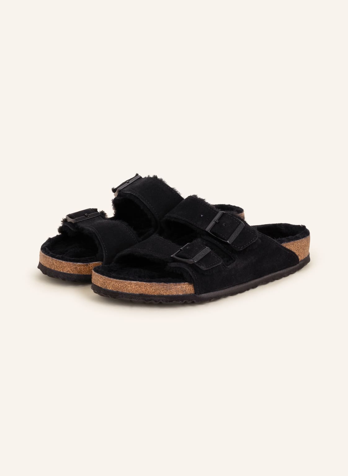 Birkenstock Pantoletten Arizona schwarz