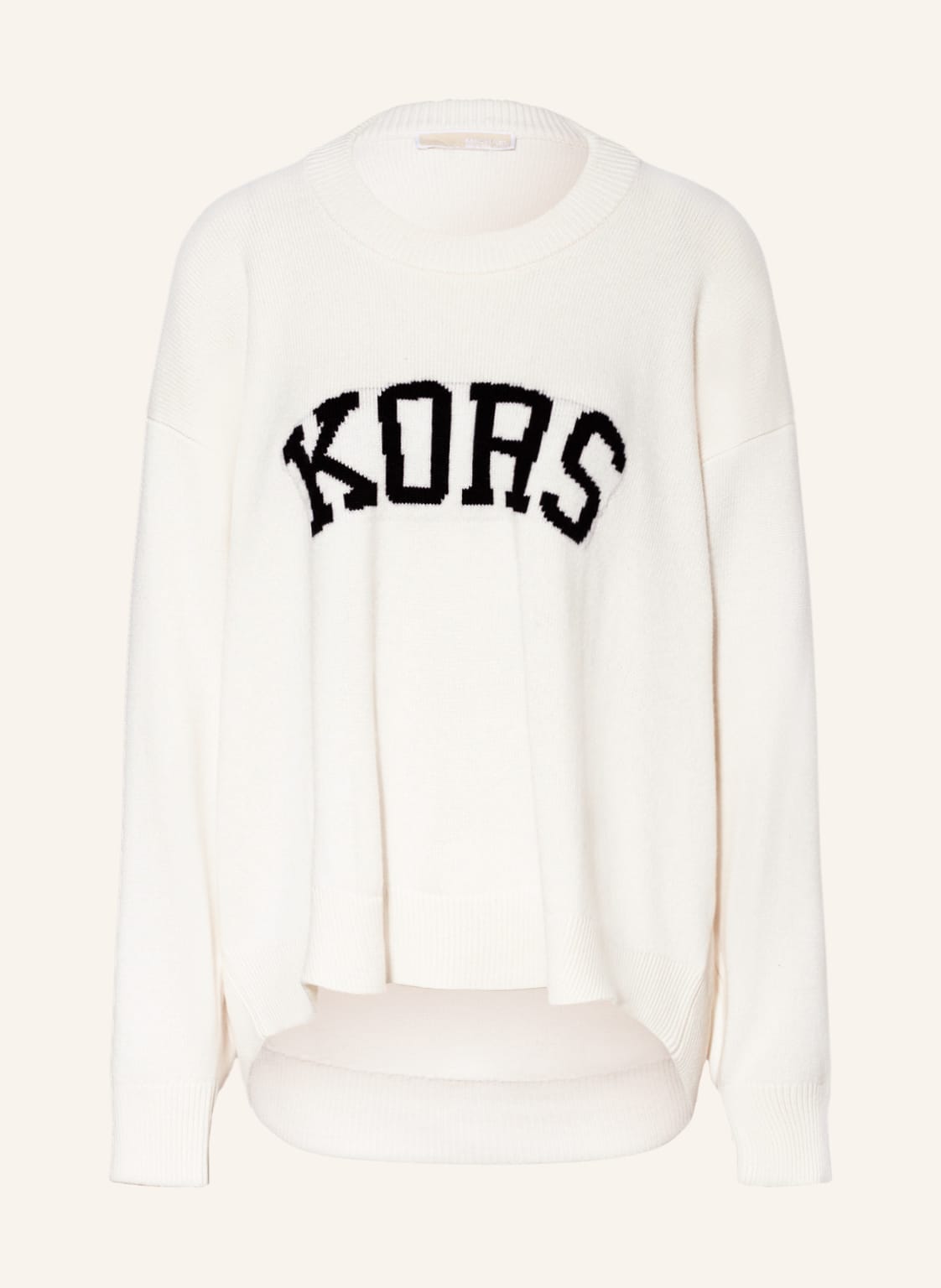 Image of Michael Kors Oversized-Pullover Mit Merinowolle weiss