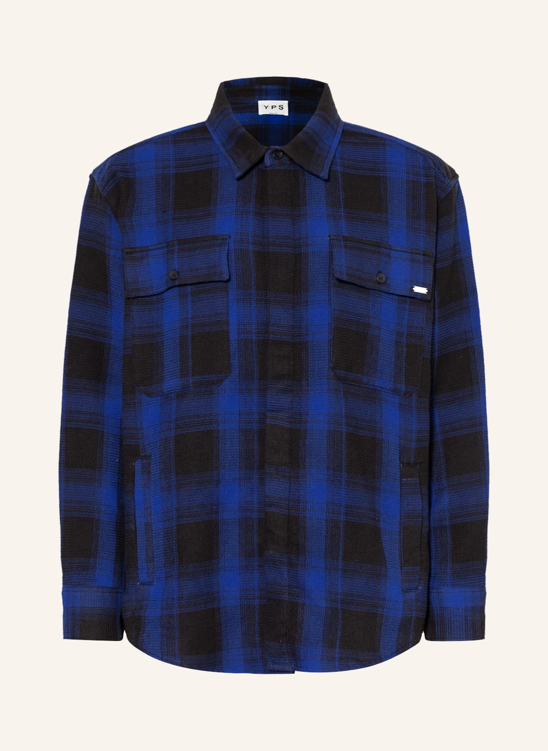 Image of Young Poets Oversized-Overshirt Niko blau