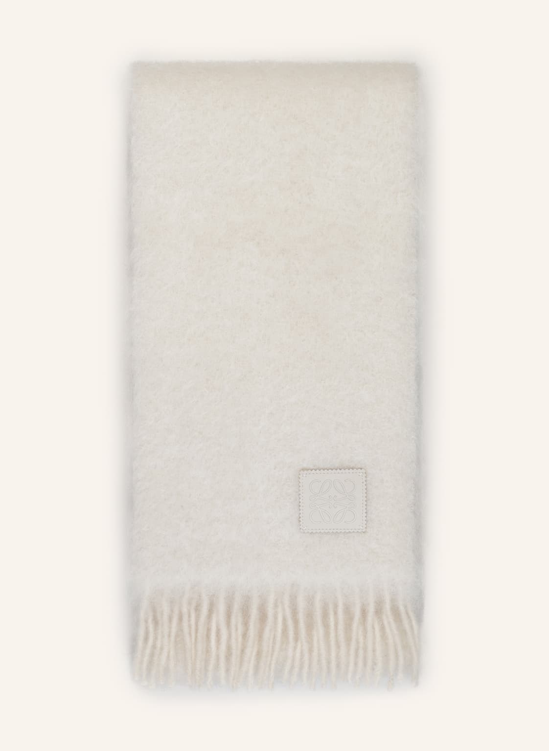 Image of Loewe Schal Mit Mohair weiss