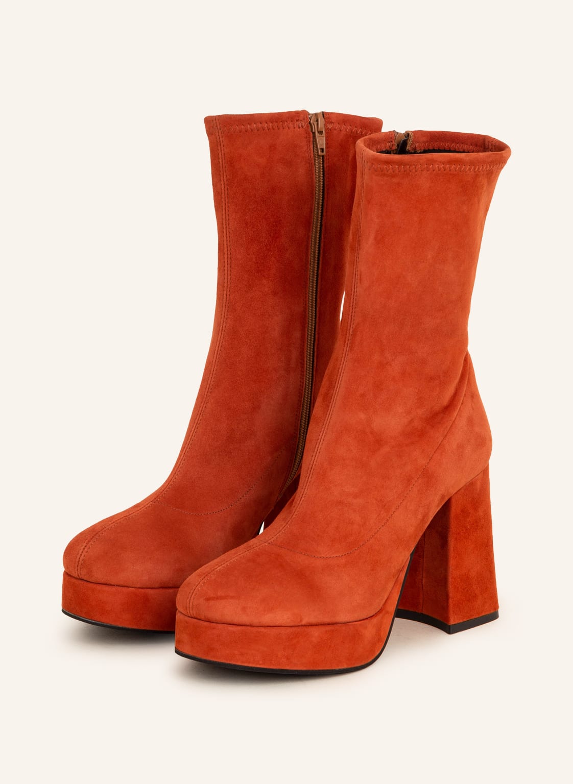 Image of Bianca Di Plateau-Stiefeletten orange