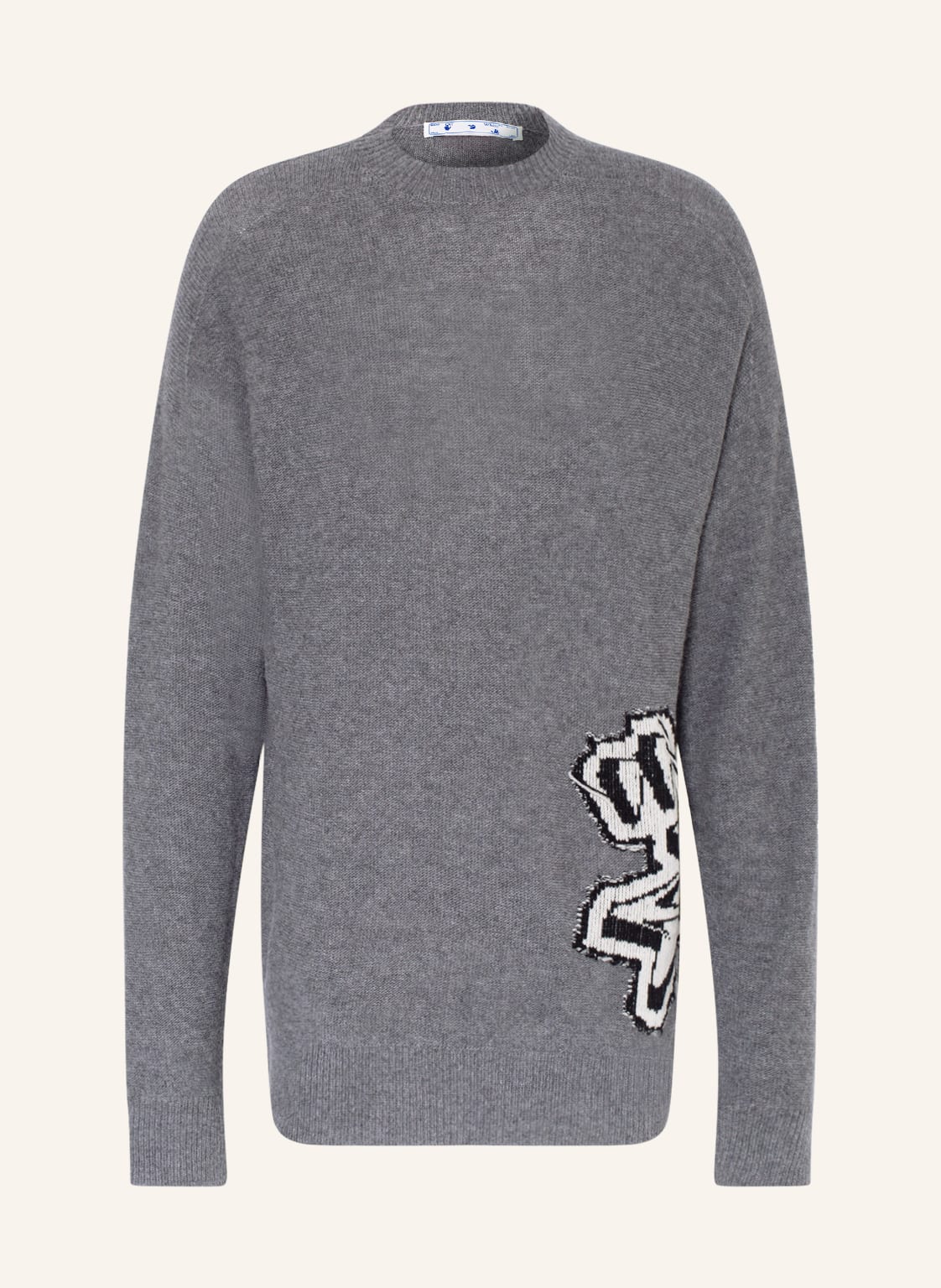 Image of Off-White Oversized-Pullover grau