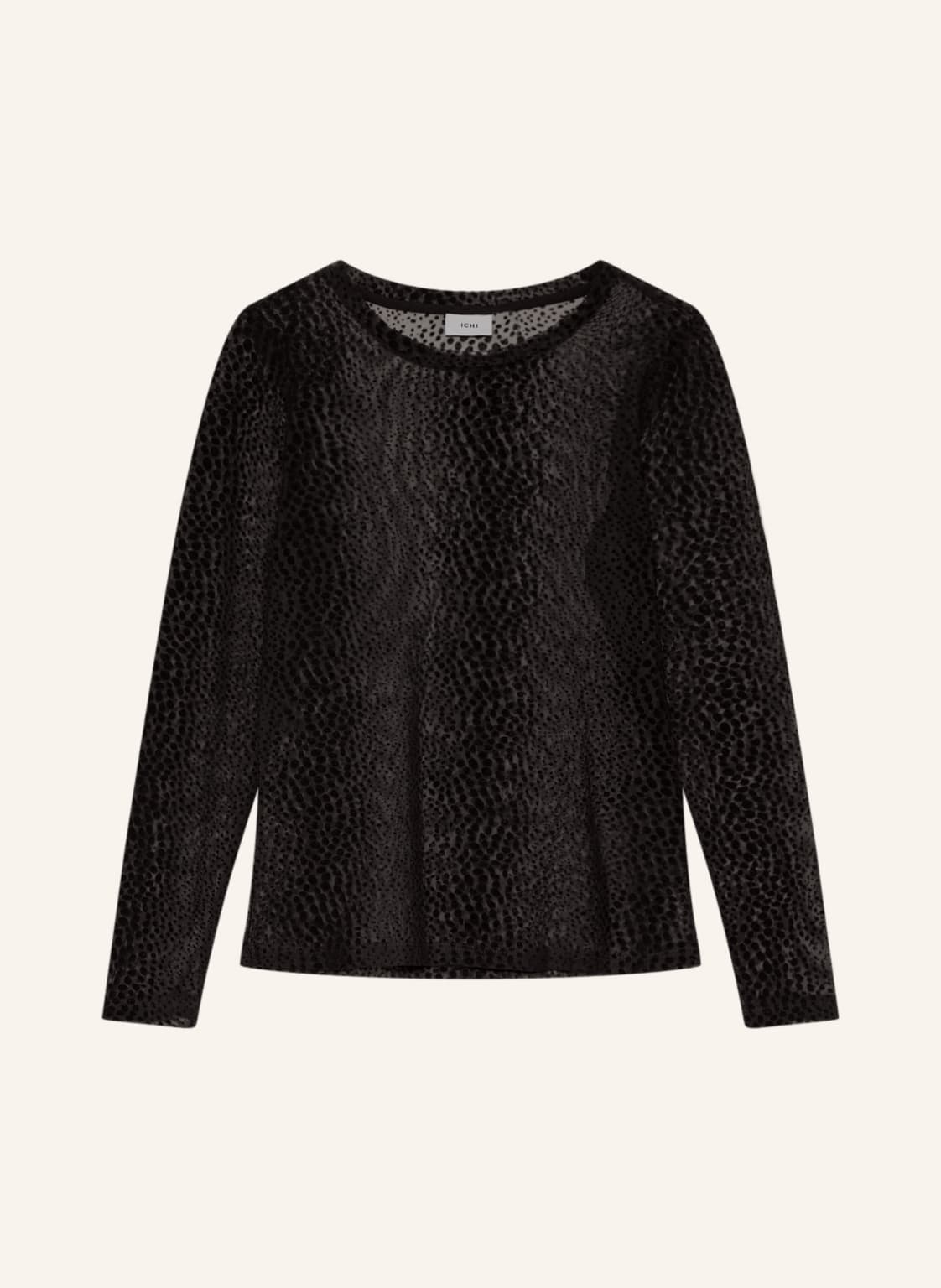 Image of Ichi Longsleeve Ihmelina Aus Mesh schwarz