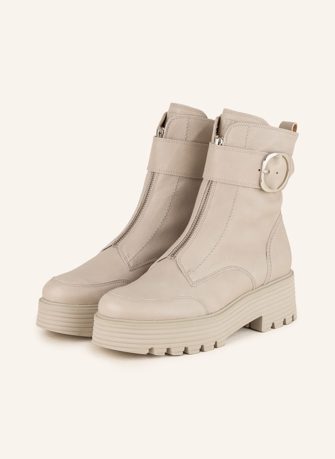 Image of Paul Green Biker Boots beige