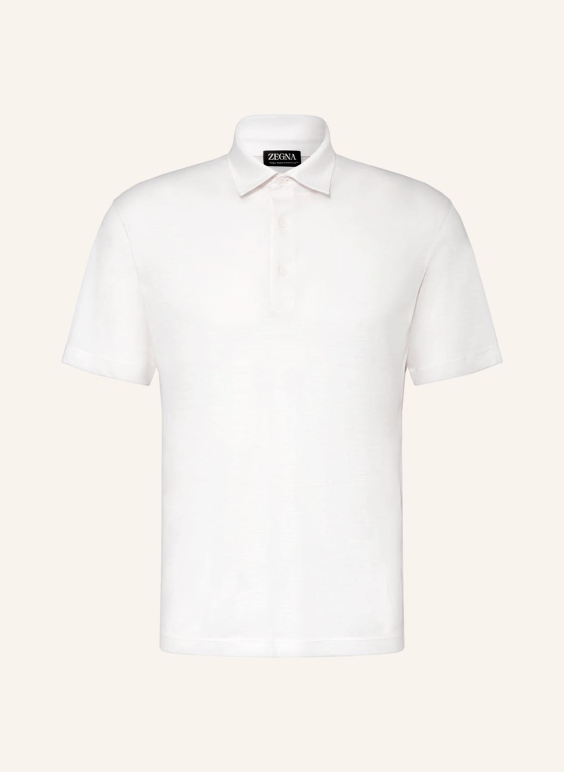 Image of Zegna Piqué-Poloshirt Regular Fit weiss