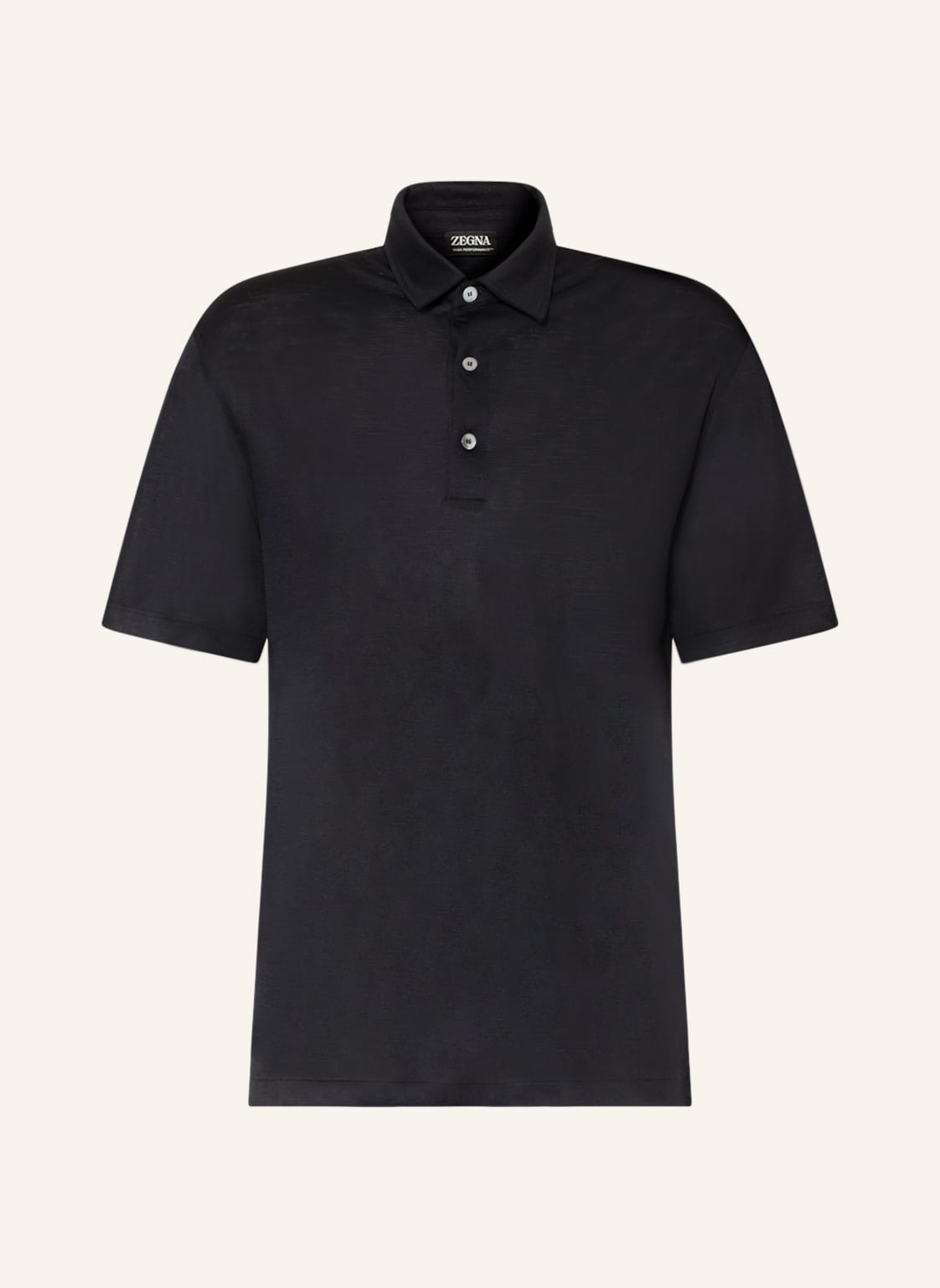 Image of Zegna Piqué-Poloshirt Regular Fit blau