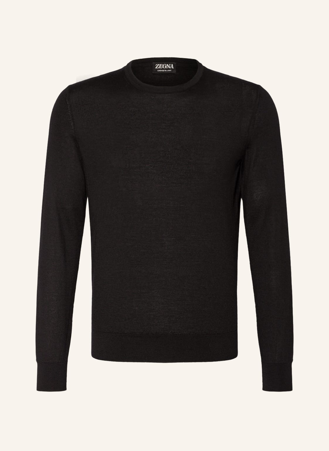 Image of Zegna Cashmere-Pullover Mit Seide schwarz