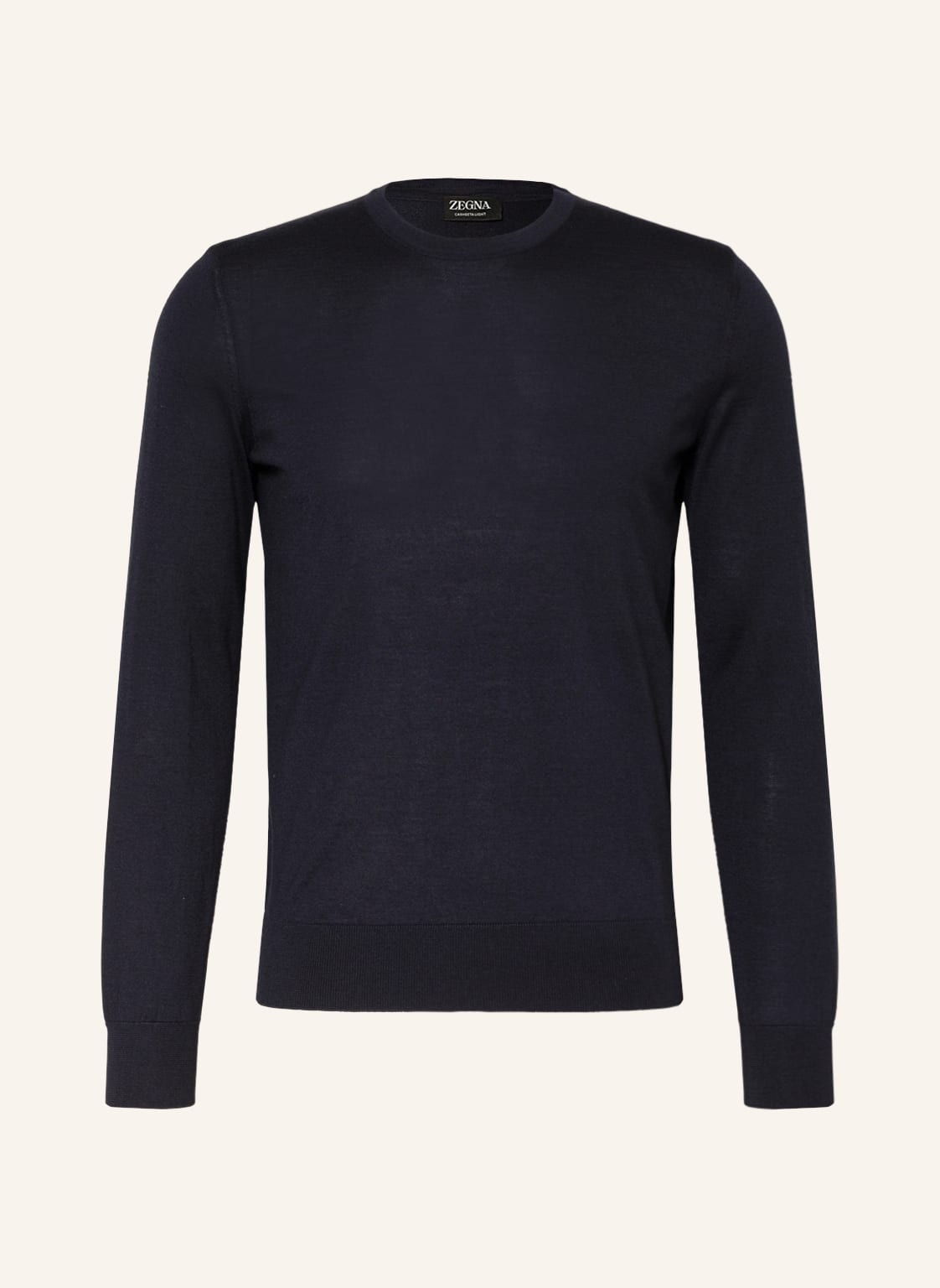 Image of Zegna Cashmere-Pullover Mit Seide blau