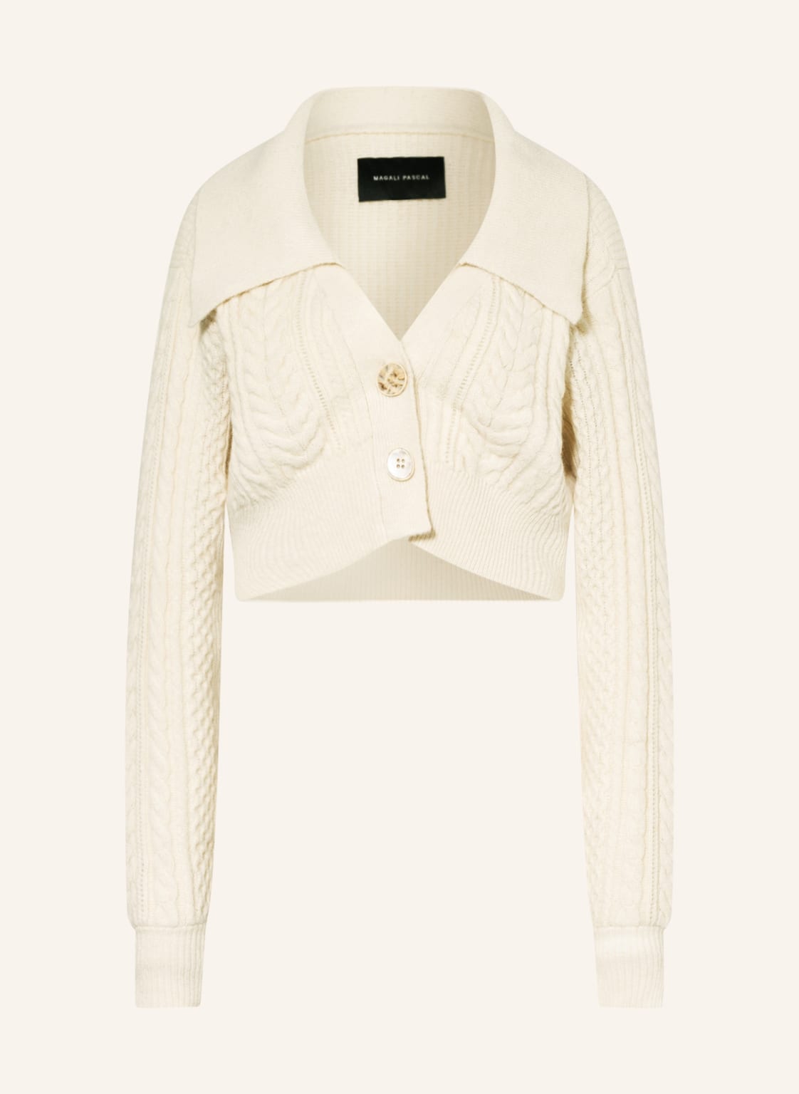 Image of Magali Pascal Strickjacke Evie Mit Alpaka beige