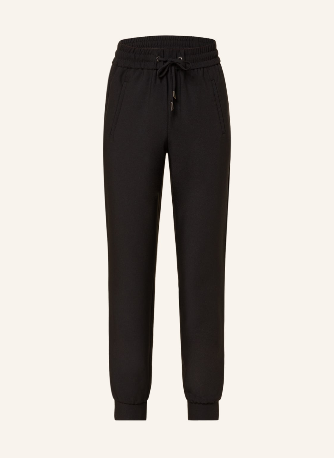 Image of S.Oliver Black Label 7/8-Hose Im Jogging-Stil schwarz