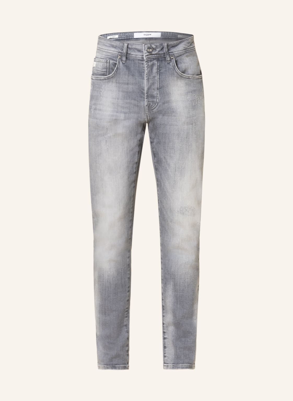 Image of Goldgarn Denim Destroyed Jeans u2 Tapered Fit grau