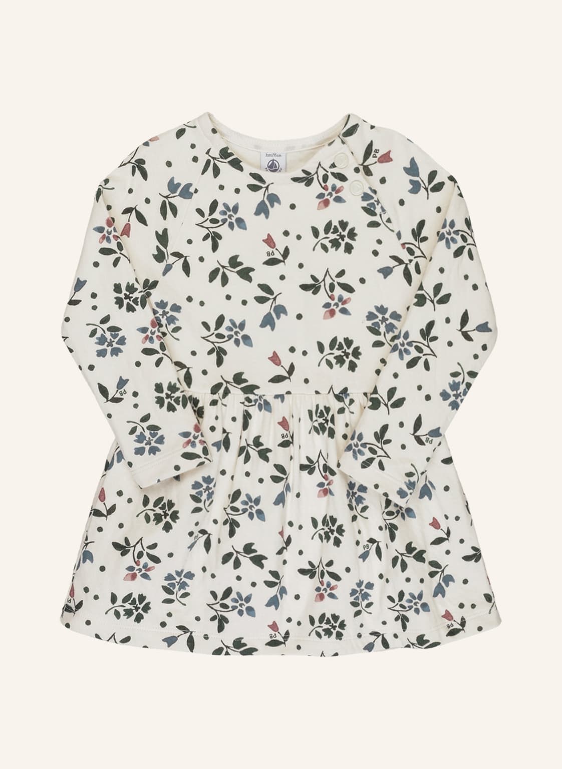 Image of Petit Bateau Jerseykleid weiss