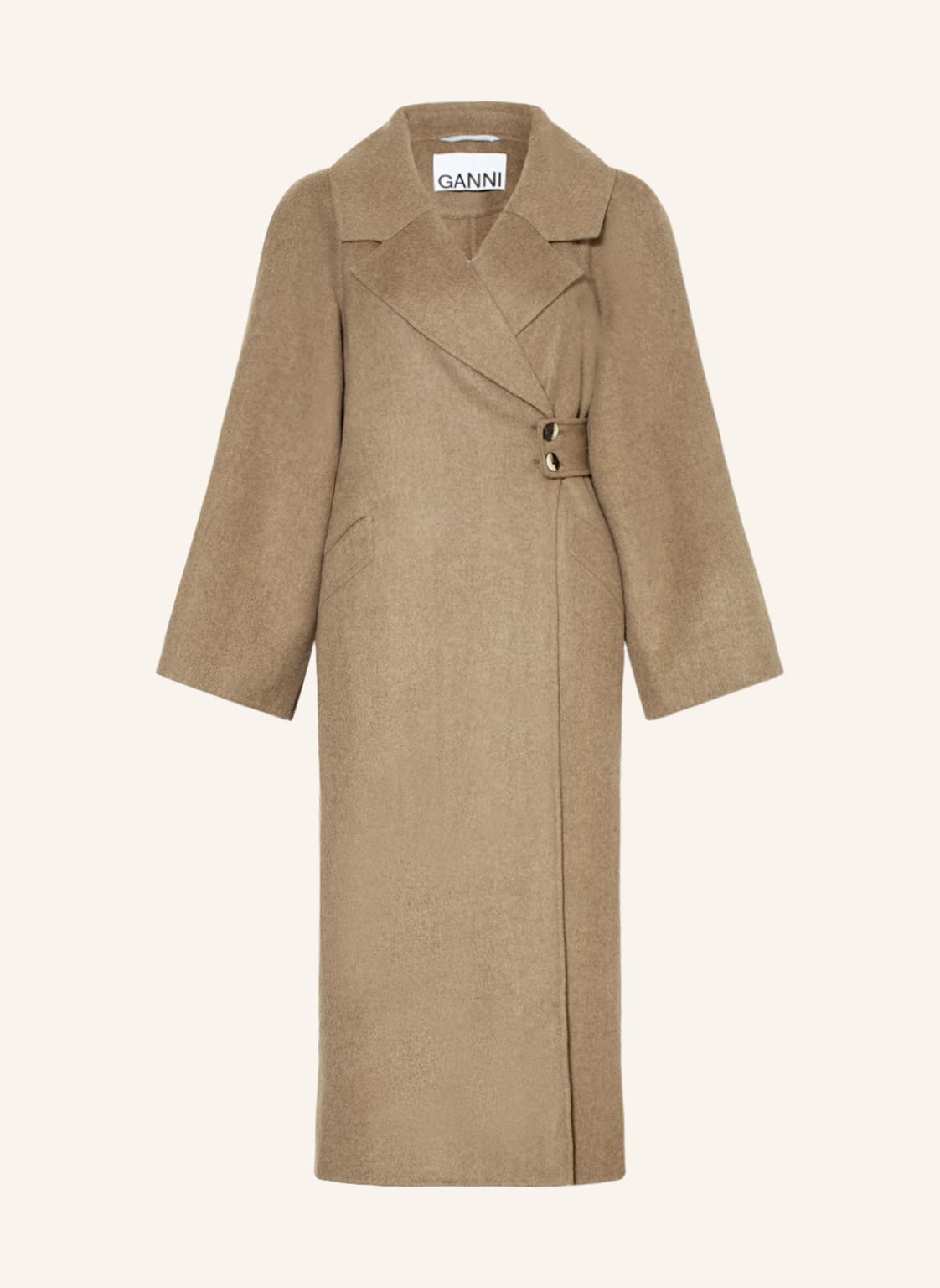 Image of Ganni Mantel beige