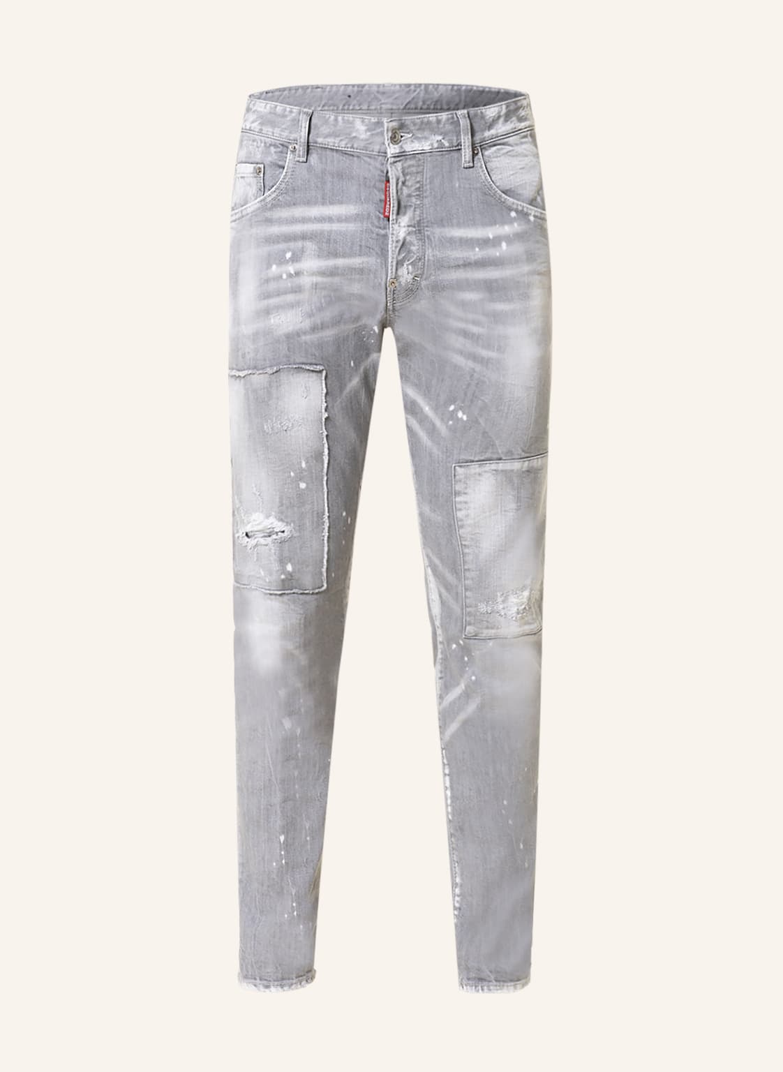 Image of dsquared2 Destroyed Jeans Skater Extra Slim Fit grau