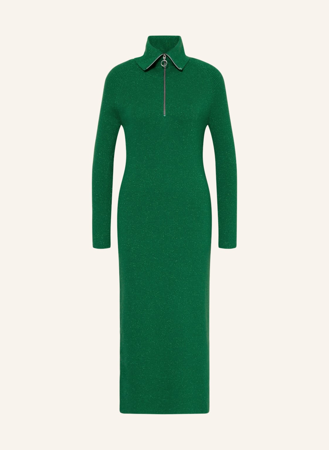 Image of Marc O'polo Denim Srickkleid Mit Glitzergarn gruen