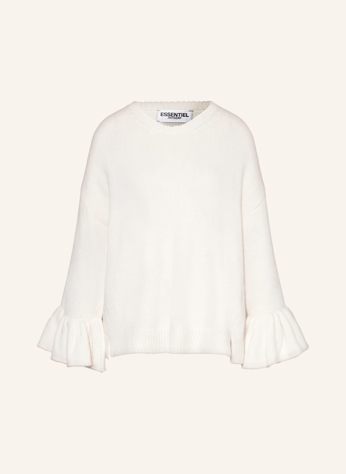Image of Essentiel Antwerp Pullover Cienfuegos Mit Volants weiss