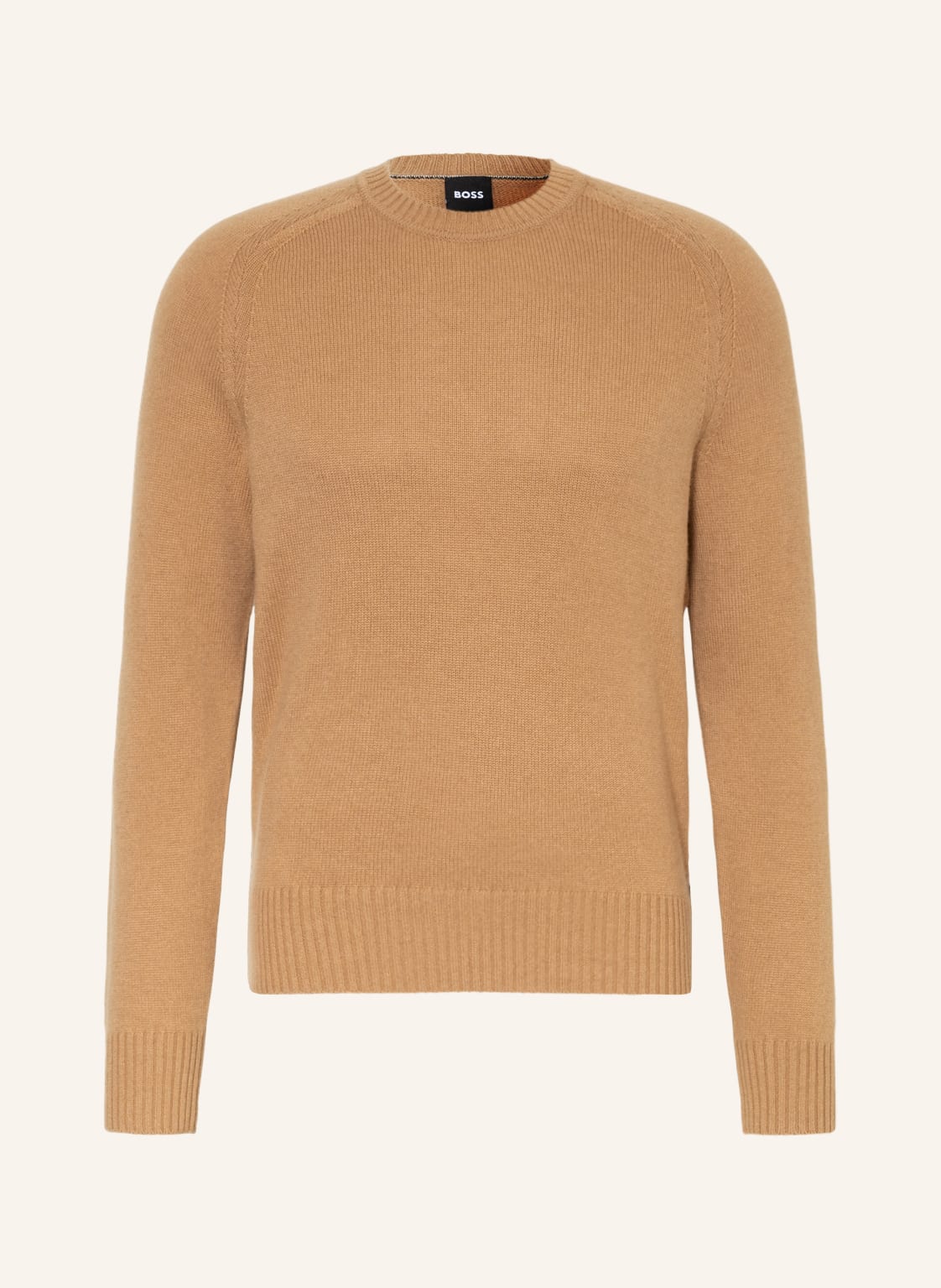Image of Boss Cashmere-Pullover Lolive beige