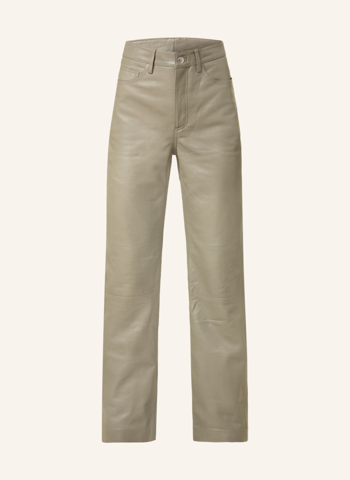 Image of Remain Birger Christensen Lederhose Lynn beige