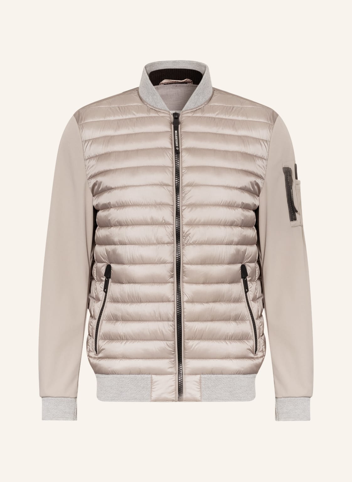 Image of Milestone Steppjacke Ms-Energy Im Materialmix beige