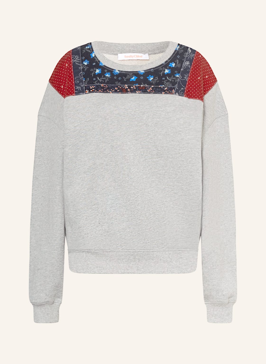 Image of See By Chloé Oversized-Sweatshirt grau