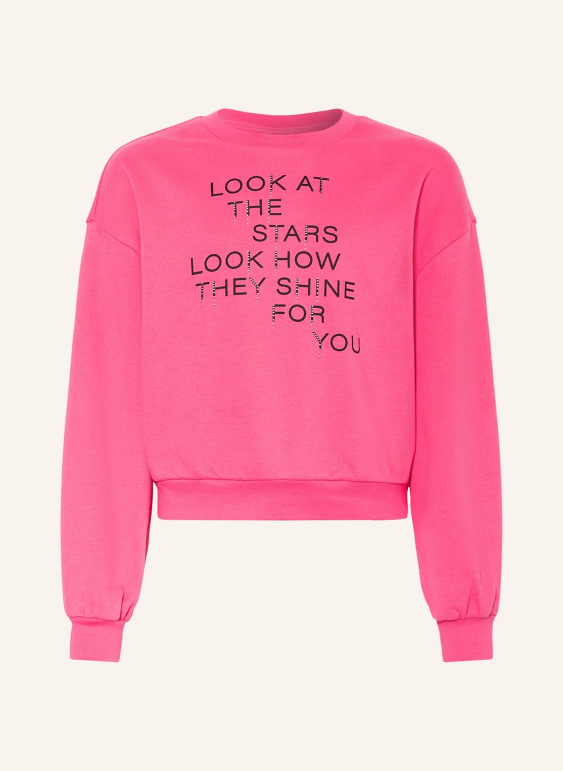 Image of S.Oliver Red Sweatshirt Mit Schmucksteinen pink