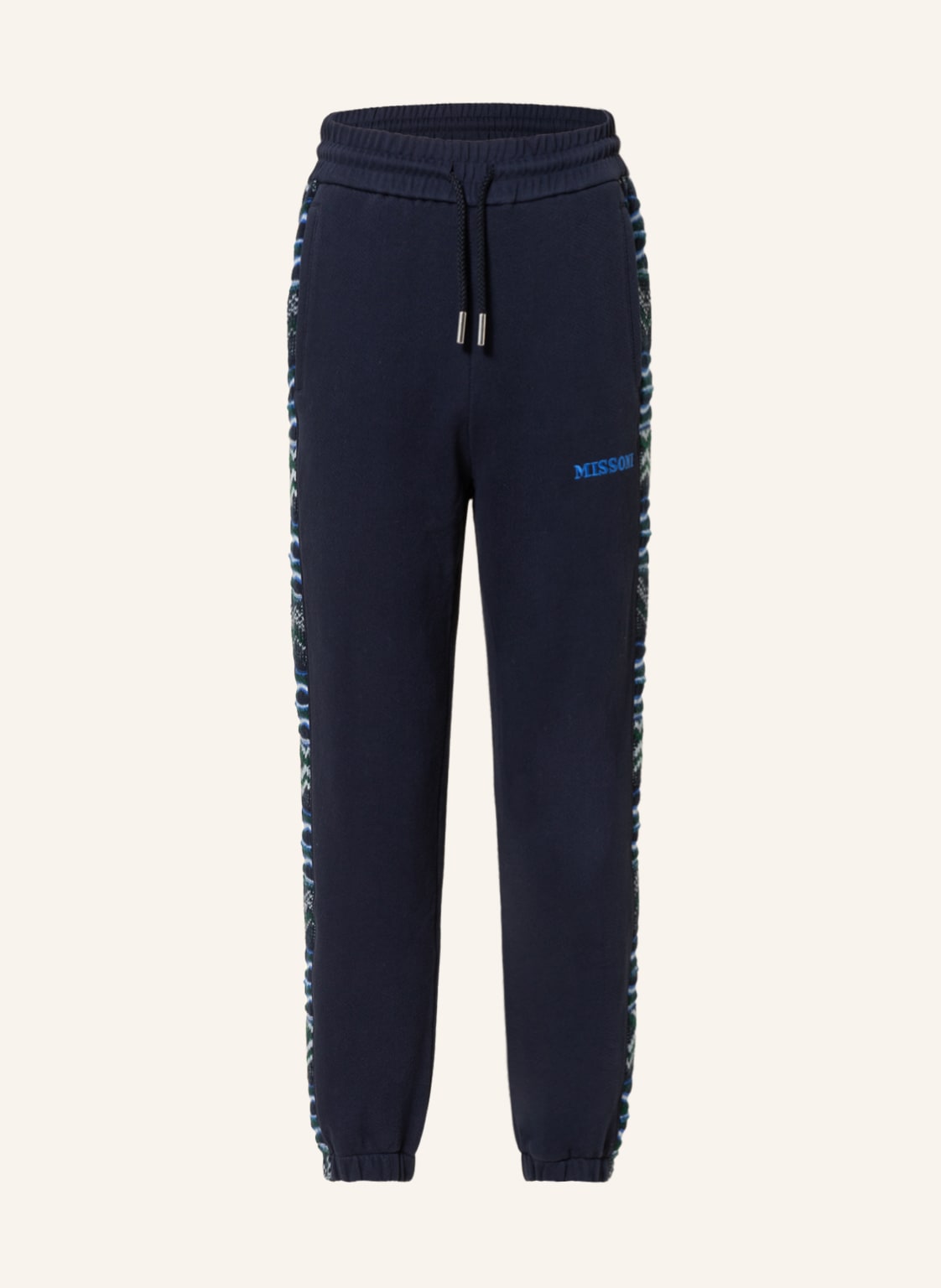 Image of Missoni Sweatpants Mit Galonstreifen blau