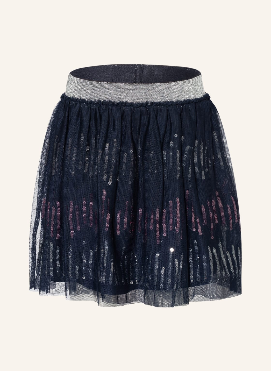 Image of S.Oliver Red Tüllrock Mit Pailletten blau