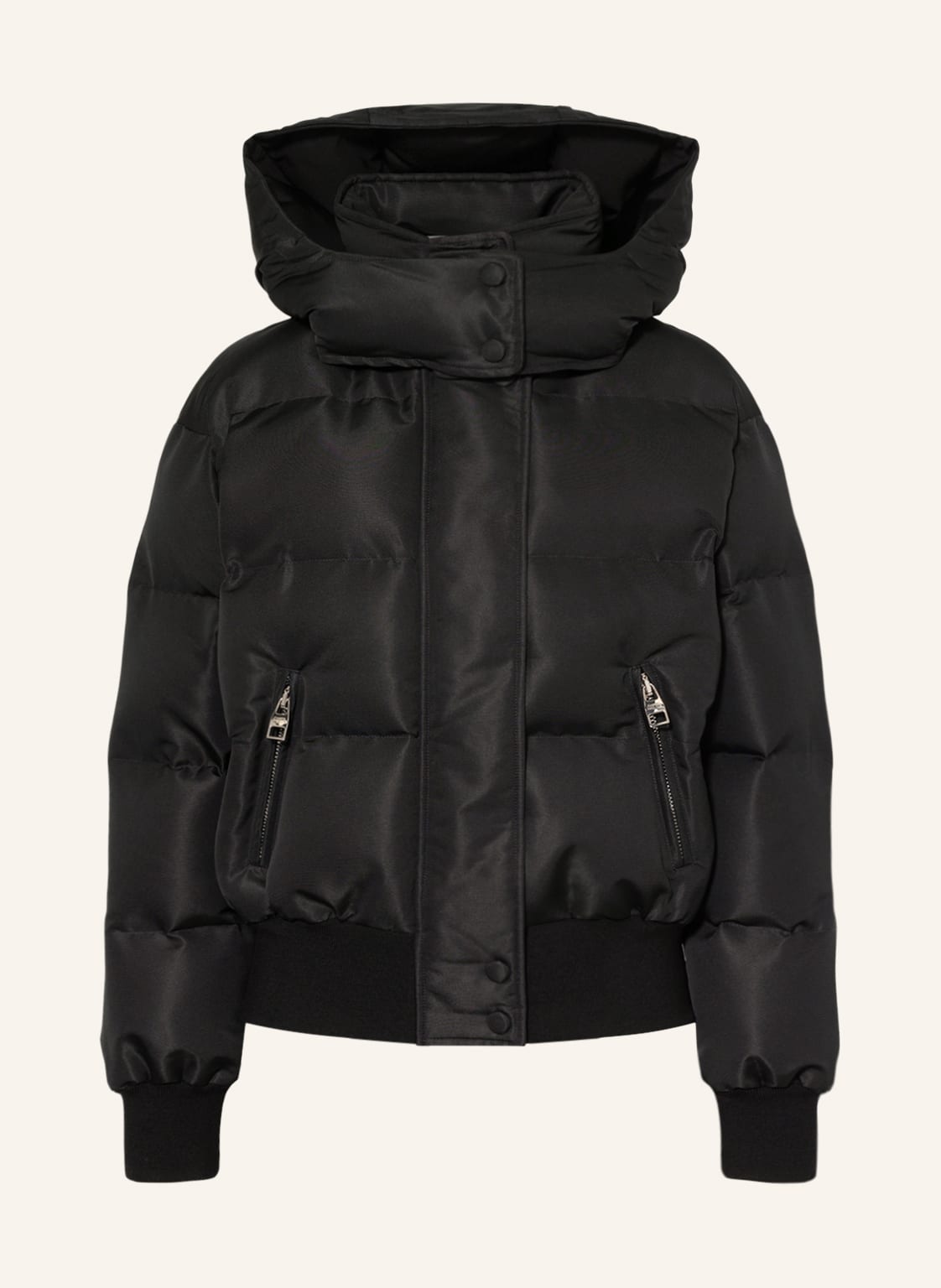Image of Alexander Mcqueen Steppjacke Mit Abnehmbarer Kapuze schwarz