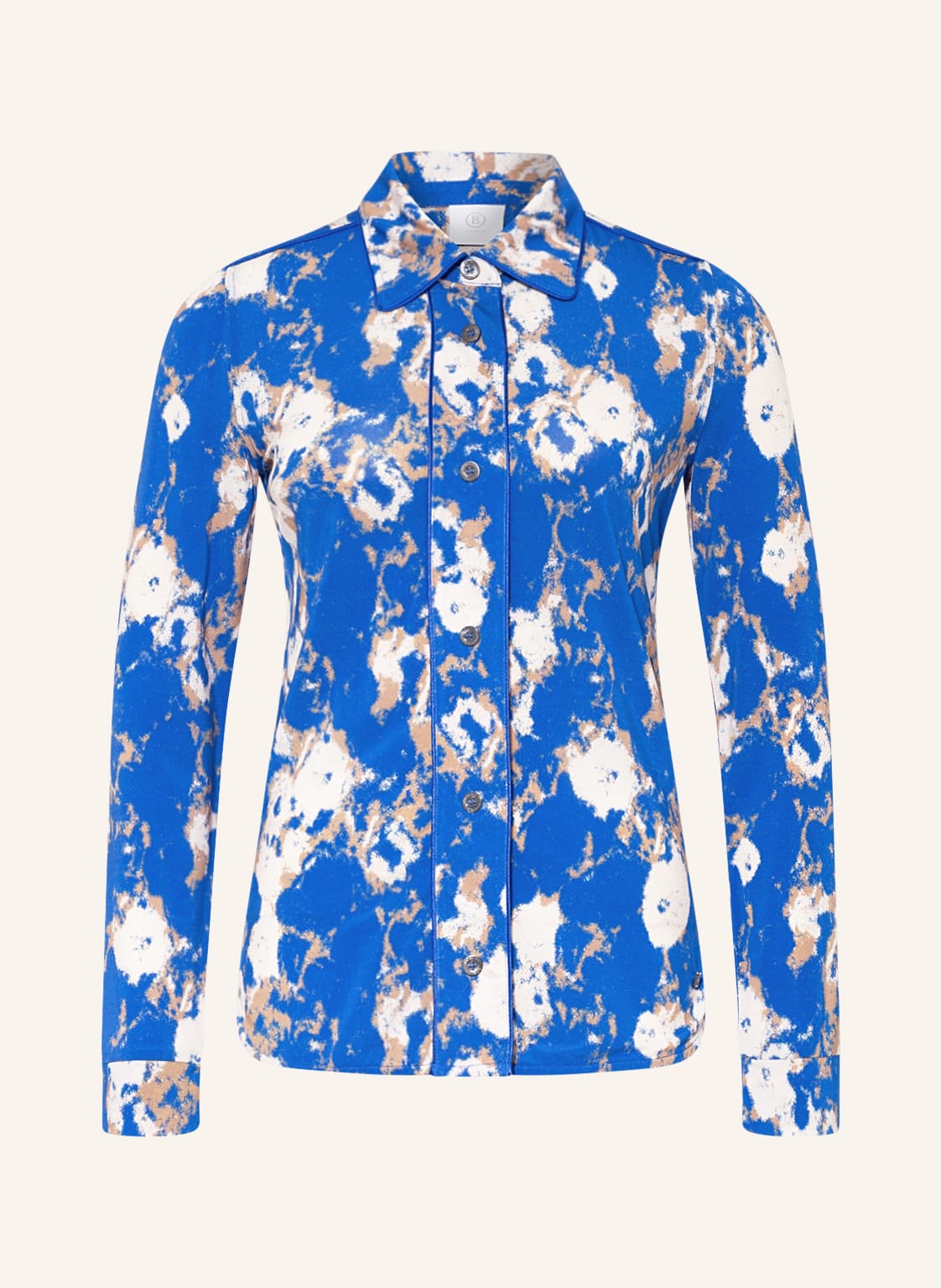 Image of Bogner Hemdbluse Serena Aus Jersey blau