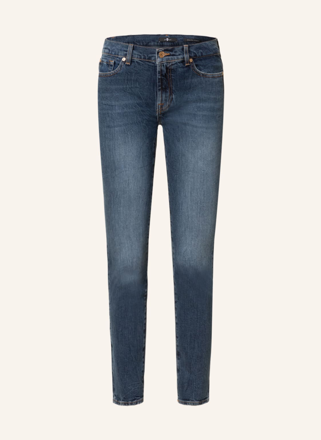 Image of 7 For All Mankind Skinny Jeans Slim Roxanne blau