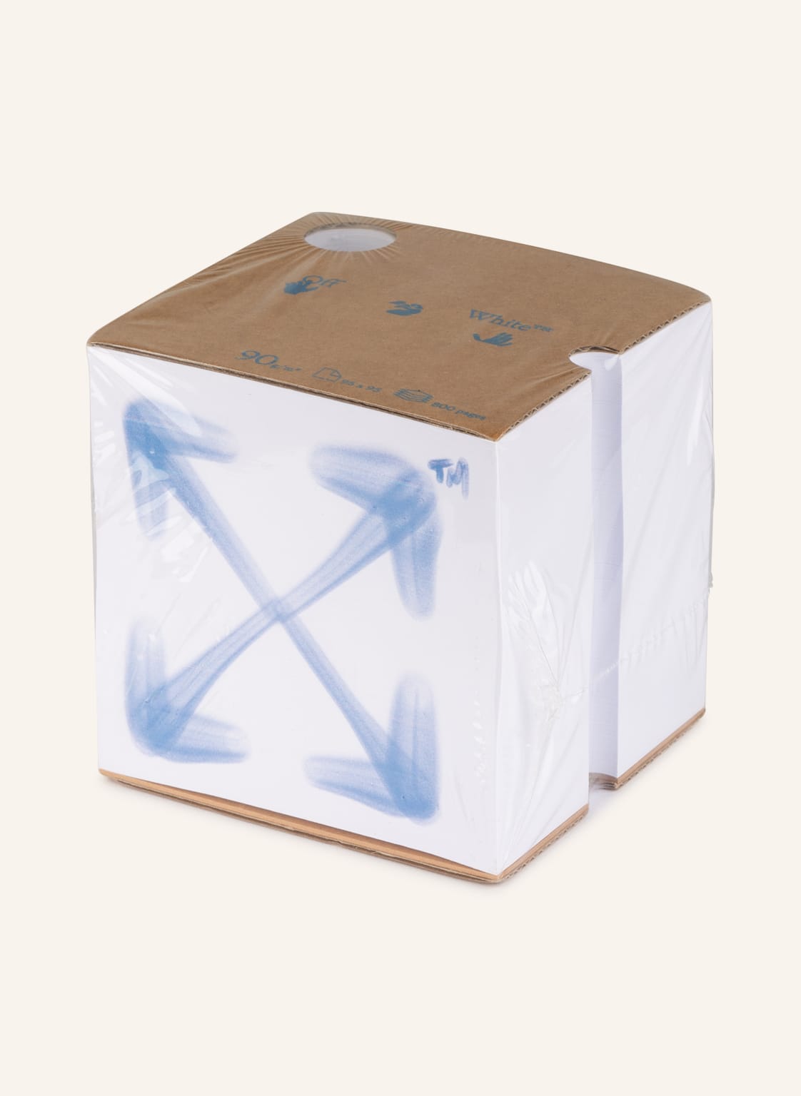 Image of Off-White Home Notizzettel-Box braun
