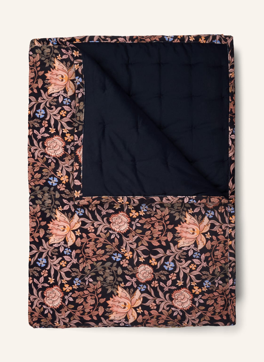 Image of Essenza Samt-Plaid Ophelia blau