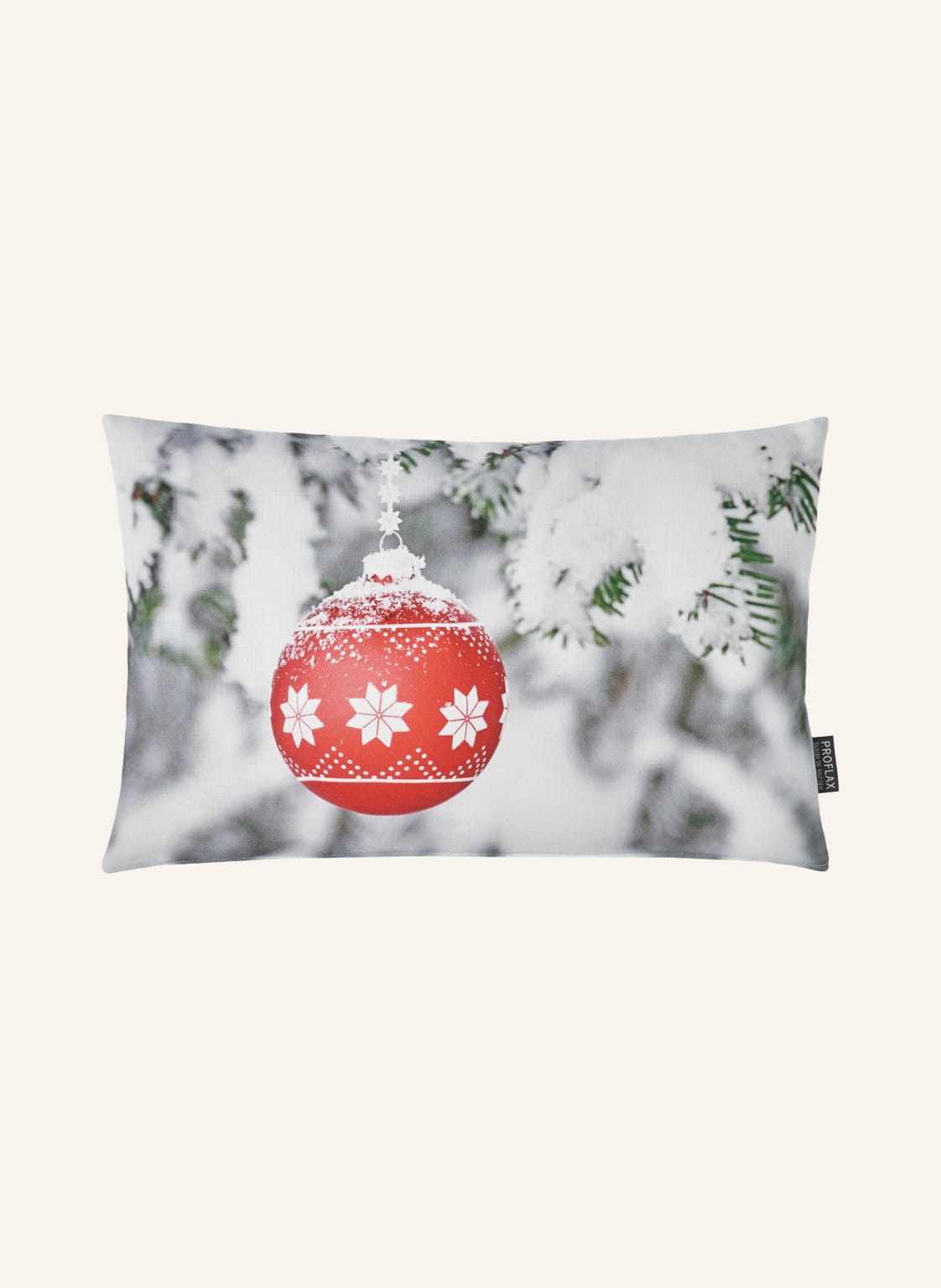 Image of Proflax Dekokissenhülle Nevis rot