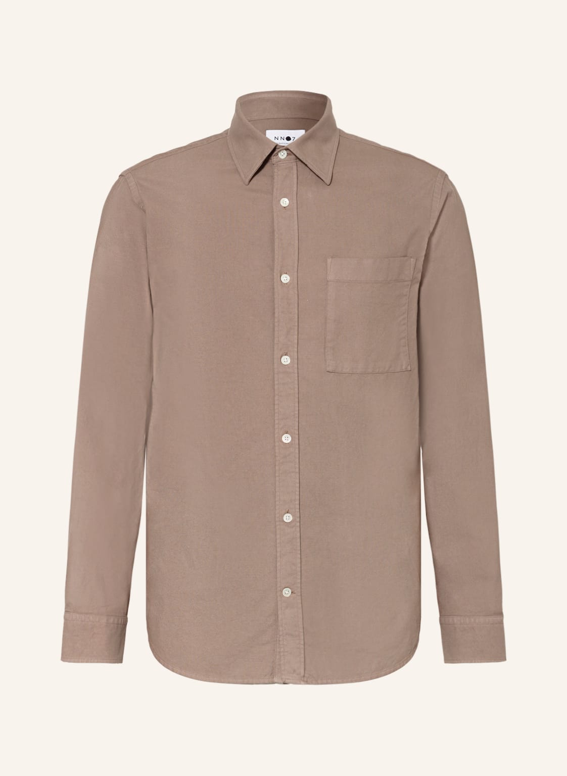 Image of nn07 Hemd New Arne Comfort Fit braun