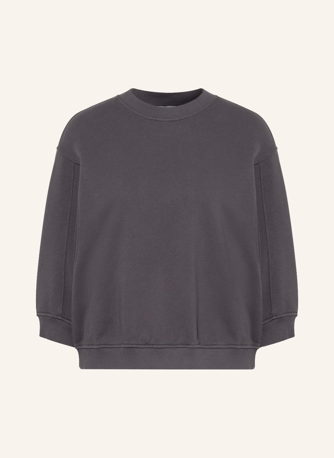 Image of Comma Casual Identity Sweatshirt Mit 3/4-Arm grau