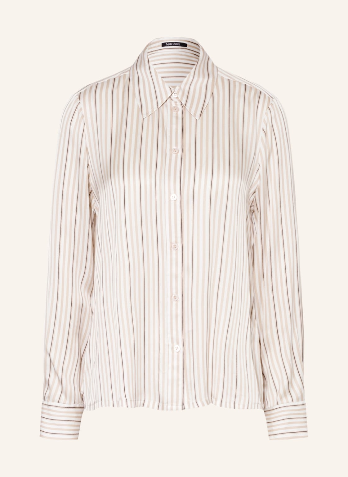 Image of Marc Aurel Hemdbluse Aus Satin beige