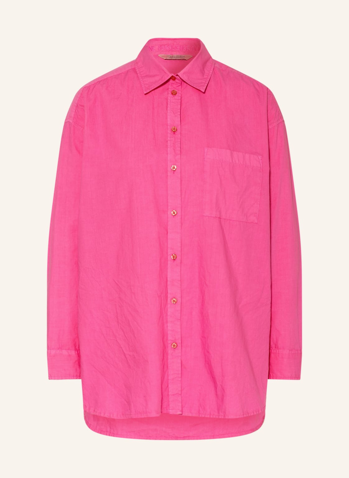 Image of Herrlicher Oversized-Hemdbluse Lelou pink