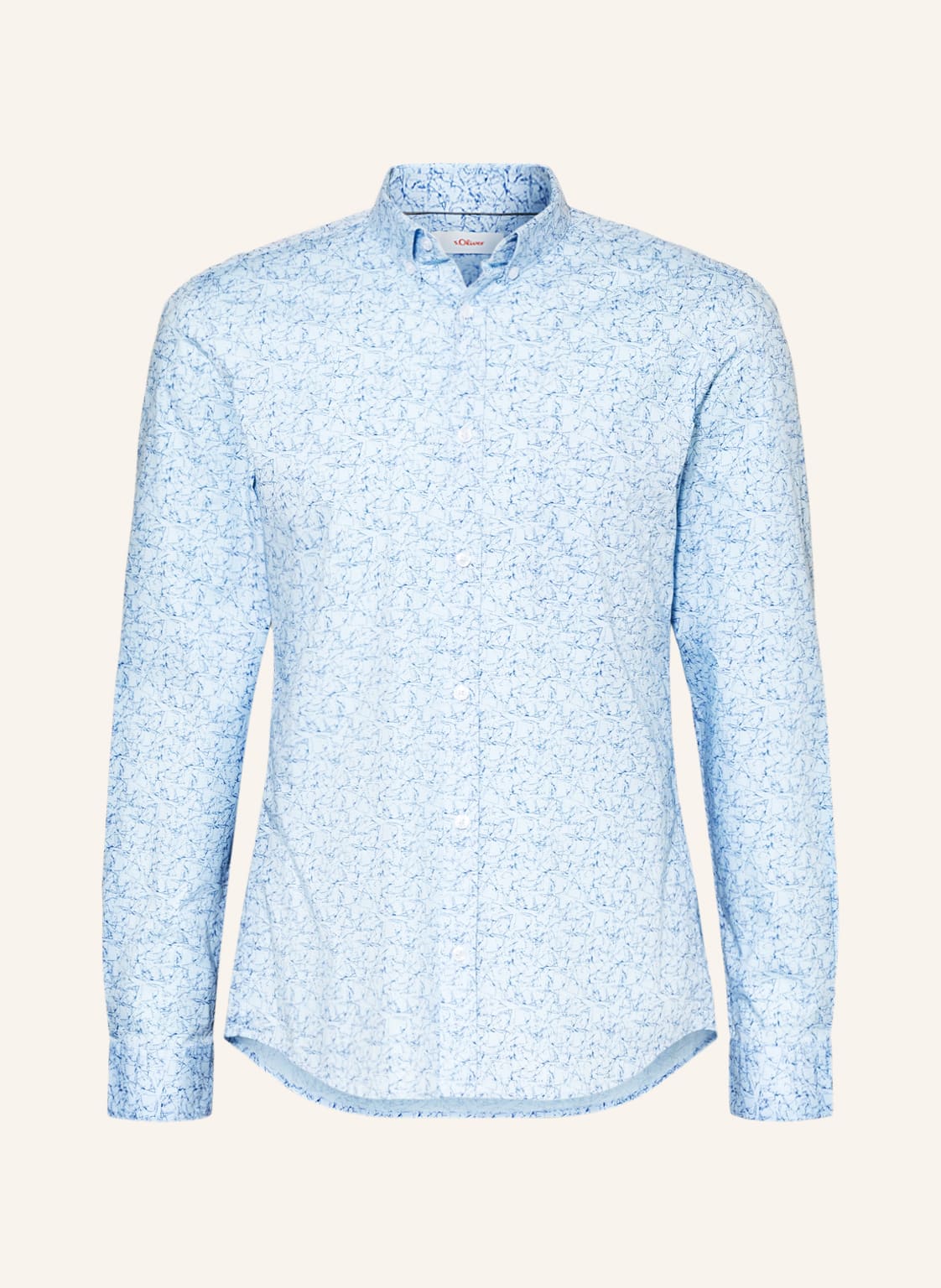 Image of S.Oliver Red Hemd Slim Fit blau