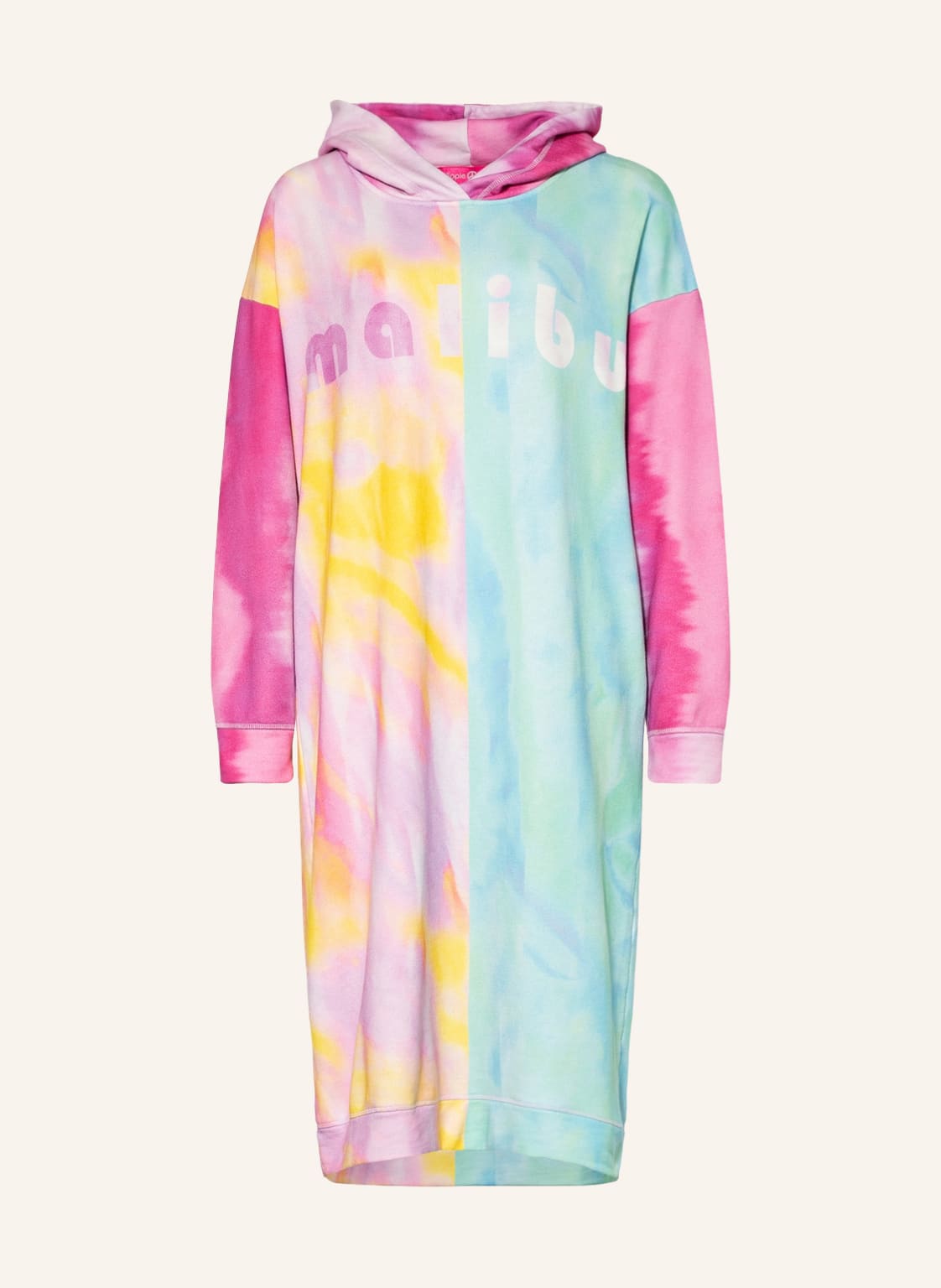 Image of Yippie Hippie Hoodie-Kleid pink